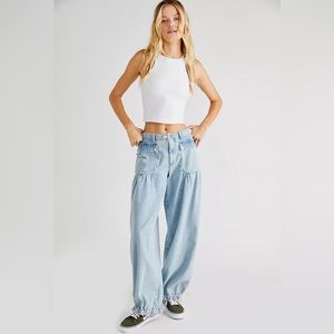 Free People Lotus Jeans Balloon Mid-rise jeans Size 24
